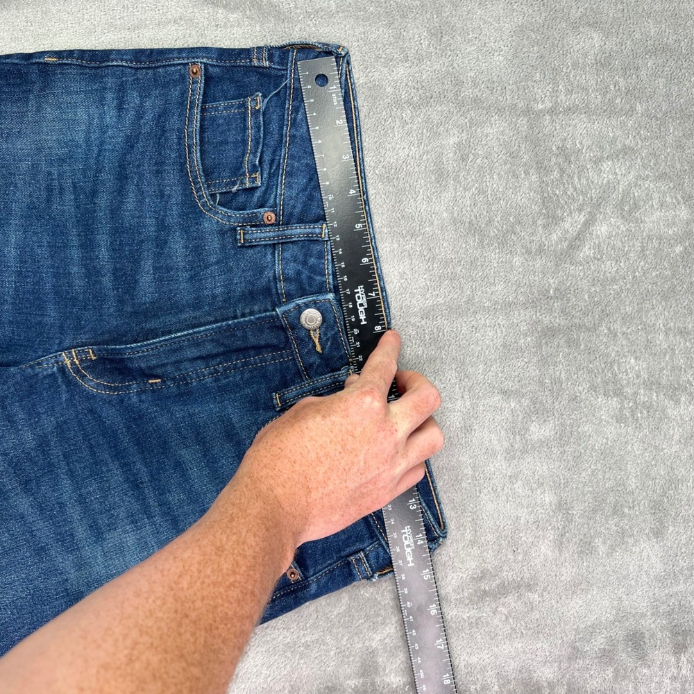 Old Navy O.G. Loose Jeans Womens 4 Dark Wash Solid Stretch High Rise Wide Leg - Picture 11 of 14